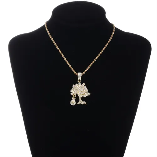 Hip-Hop Cuban Chain Pendant Necklace