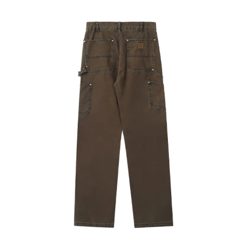 Vibe Style Brown Pants Logging Crane Pants-3
