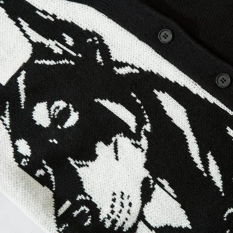 Retro Loose Versatile Knitted Sweater-2