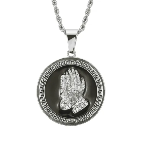 Praying Hands Pendant Necklace