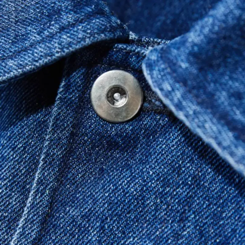 Blue Patchwork Denim Jacket-4