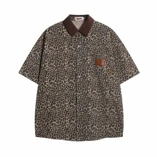 Trend Leopard Print Short Sleeve Shirt