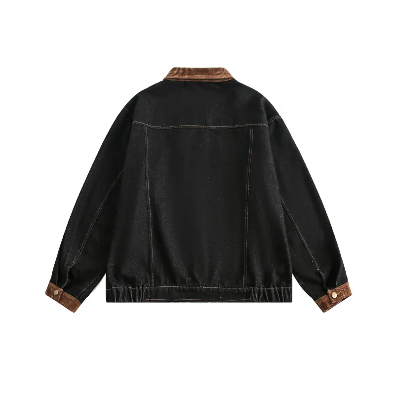 Retro Contrast Color Jacket-1