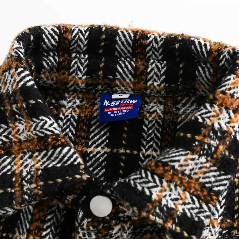 Trendy Retro Plaid Loose Jacket-4