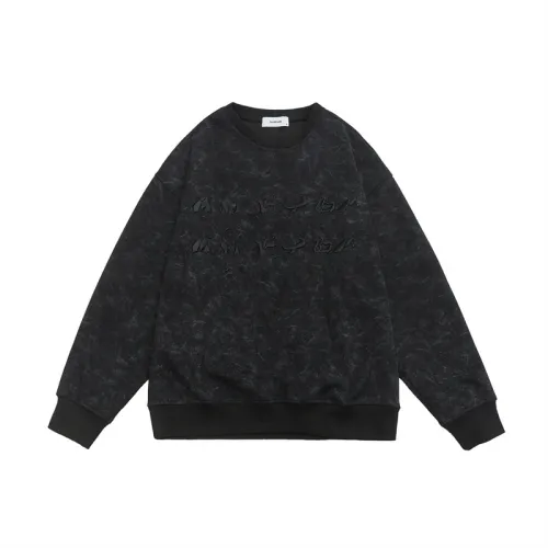 Retro Embroidery Crew Neck Sweatshirt