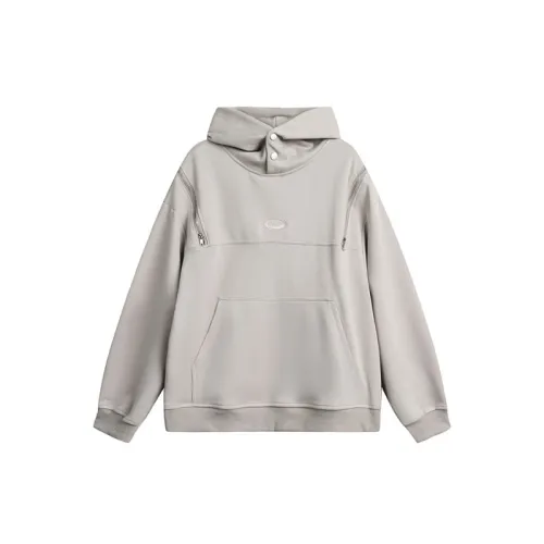 High Street Zipper Decorative Hooded Sweatshirt