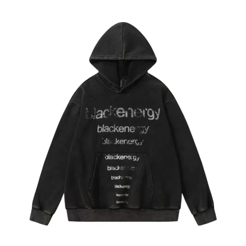 Letter Printed Hooded Sweat