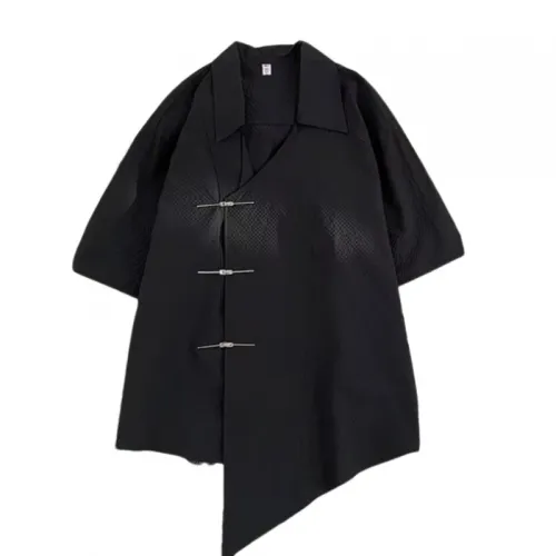 New Loose Style Texture Lapel Shirt