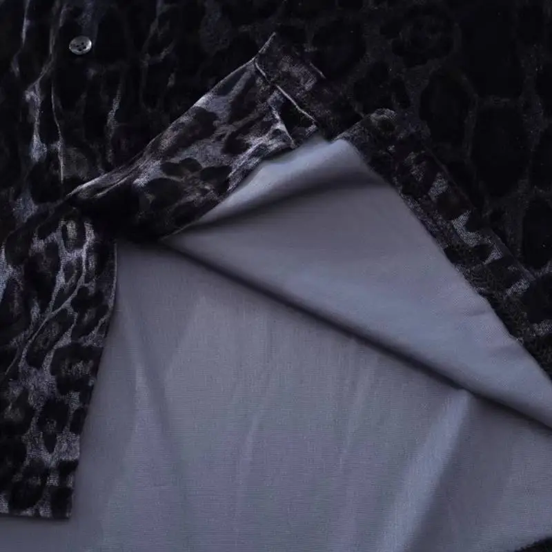Loose Trendy Leopard Print Suit-3
