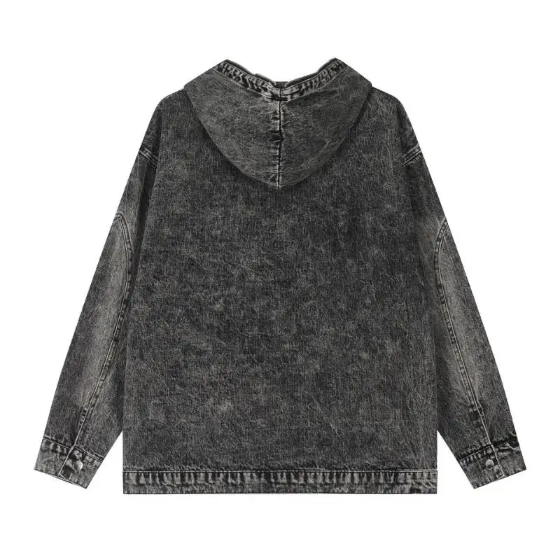 New Retro Gradient Denim Jacket-3