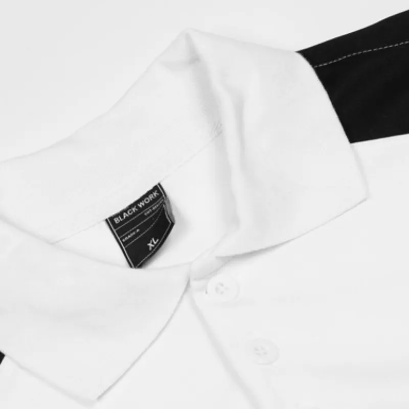 Retro Loose Print Polo T Shirt-3