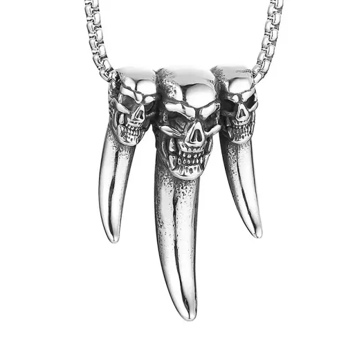 Simple Skull Pendant Necklace