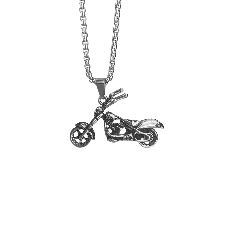 Stainless Steel Motorcycle Necklace-1