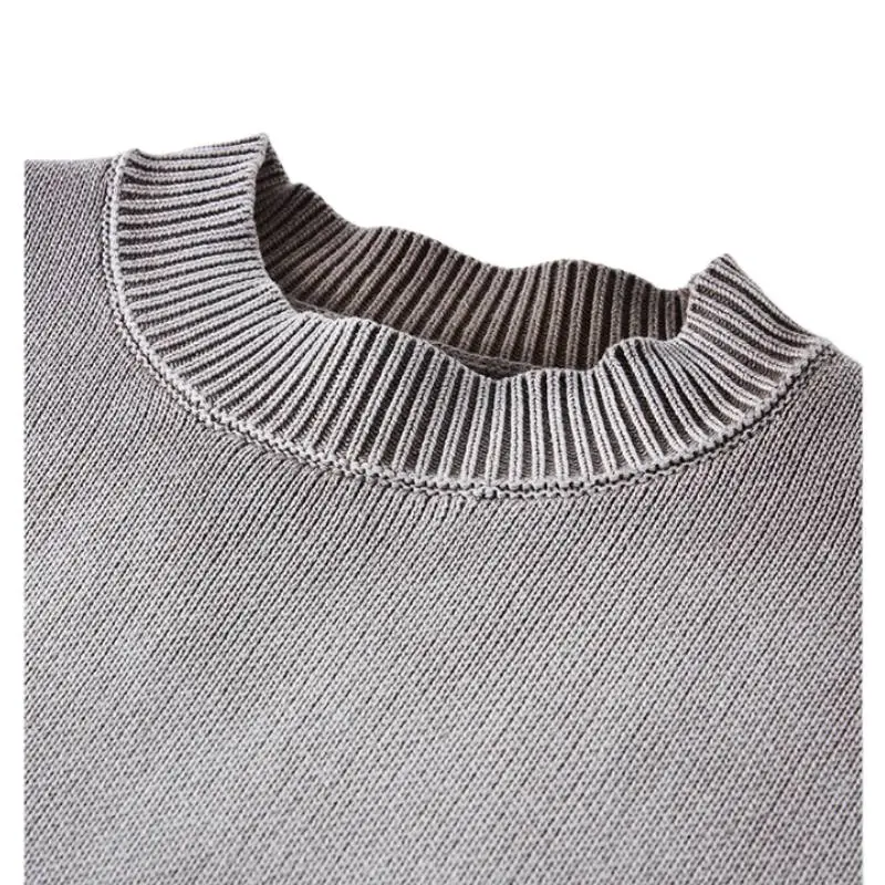 Retro Washed Crewneck Gradient Knit-4