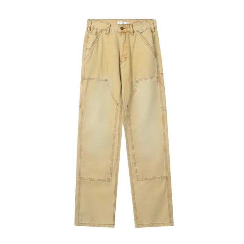 Vibe Style Brown Pants Logging Crane Pants-0