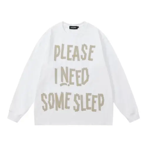 Letter Printing Round Neck Long Sleeve Round Neck Pullover Loose Sweatshirt