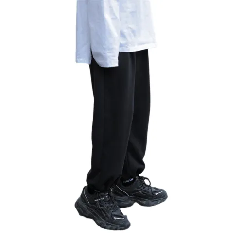 Loose All-match Straight Drawstring Ankle Casual Sweater Pants