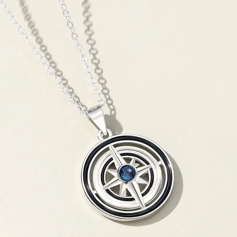 Sterling Silver Six pointed Star Necklace-3