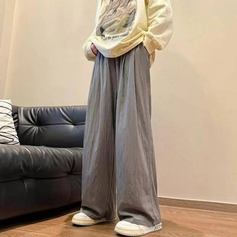 Wide legged Outer Wear Quick drying Casual Pants-3