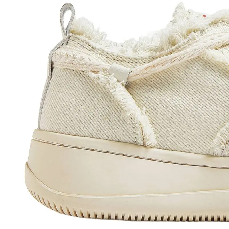 Breathable Canvas Open Smile Board Shoes-4