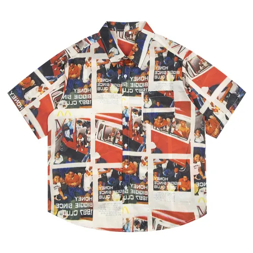 Hip-Hop Loose Full Print Niche Shirt