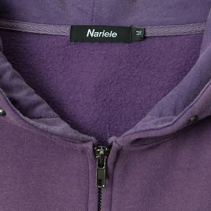 Letter Embroidered Loose Casual Hoodie-2