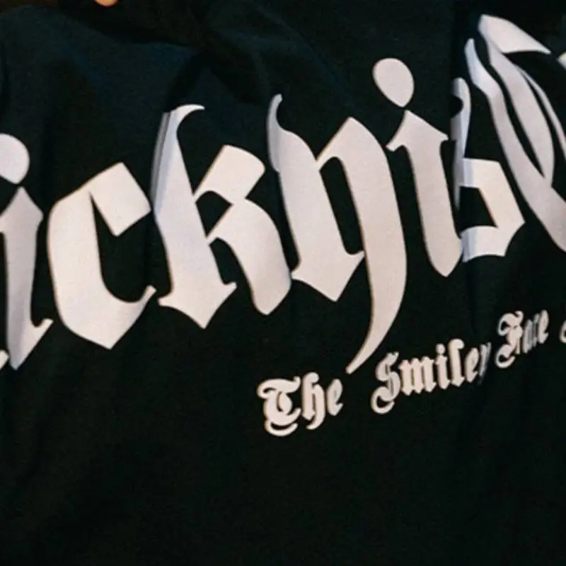 Oversized All match Casual Hip hop T shirt swag OOTD-5