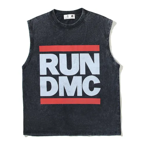 Letter Print Sleeveless Hip-Hop Vest