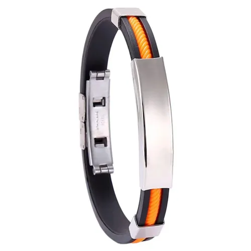 Titanium Steel Silicone Bracelet