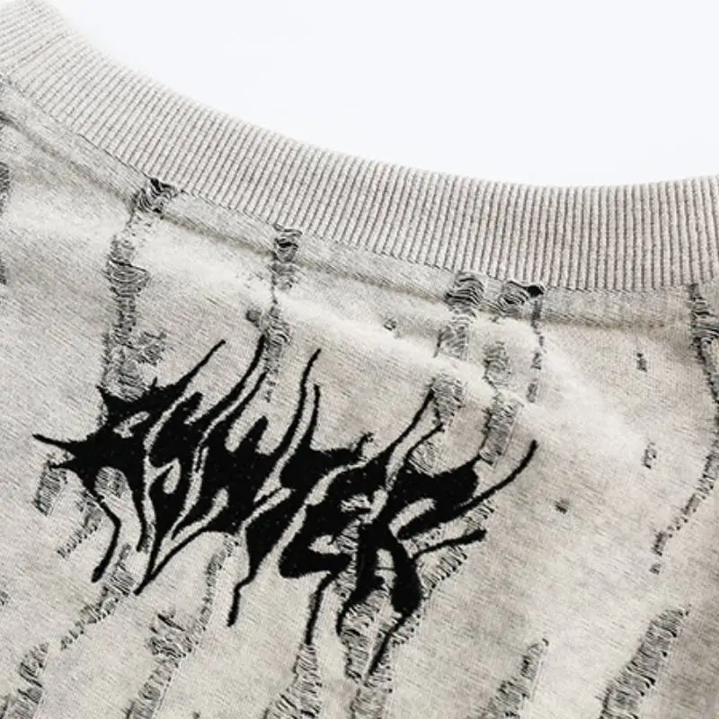 Personality Hole Hip Hop Sweatshirt-3