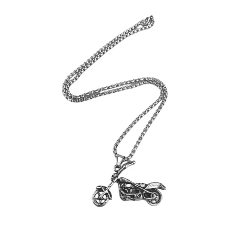 Stainless Steel Motorcycle Necklace