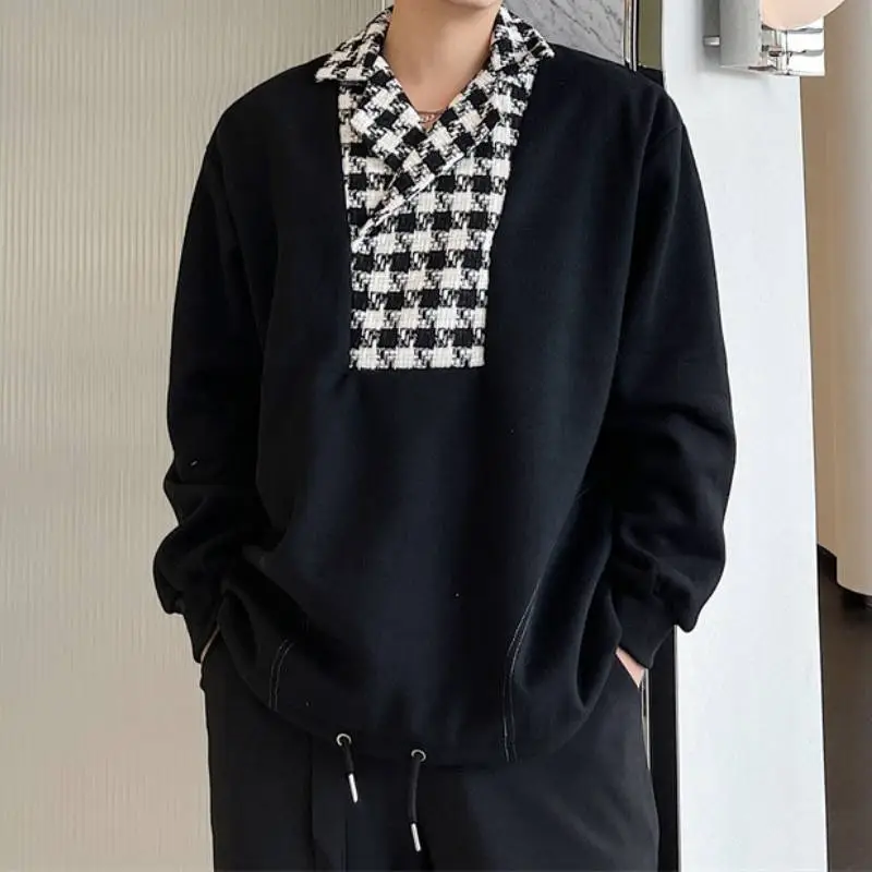 Stitching Suit Long Sleeved Sweater-1