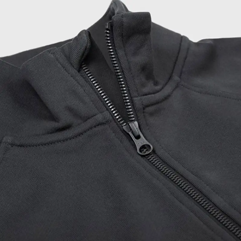 Silhouette Half Zipper Raglan Sleeve Sweatshirt-4