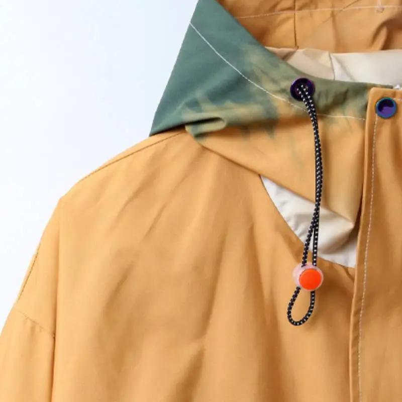 Cross border Color matching Loose Cardigan Hooded Jacket Coat-6
