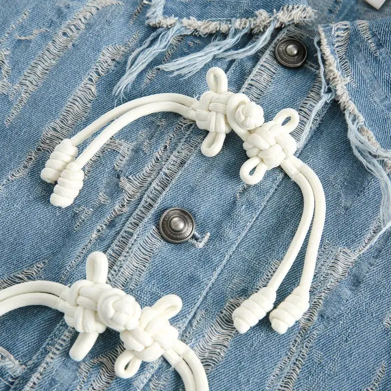 Ripped Denim Jacket-4