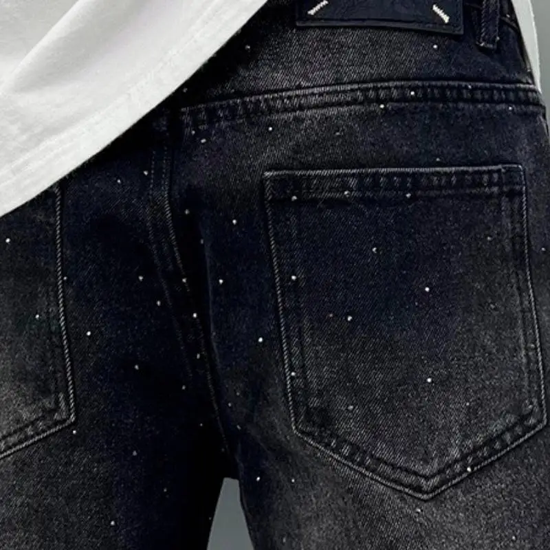 Trendy Versatile Denim Trousers-3