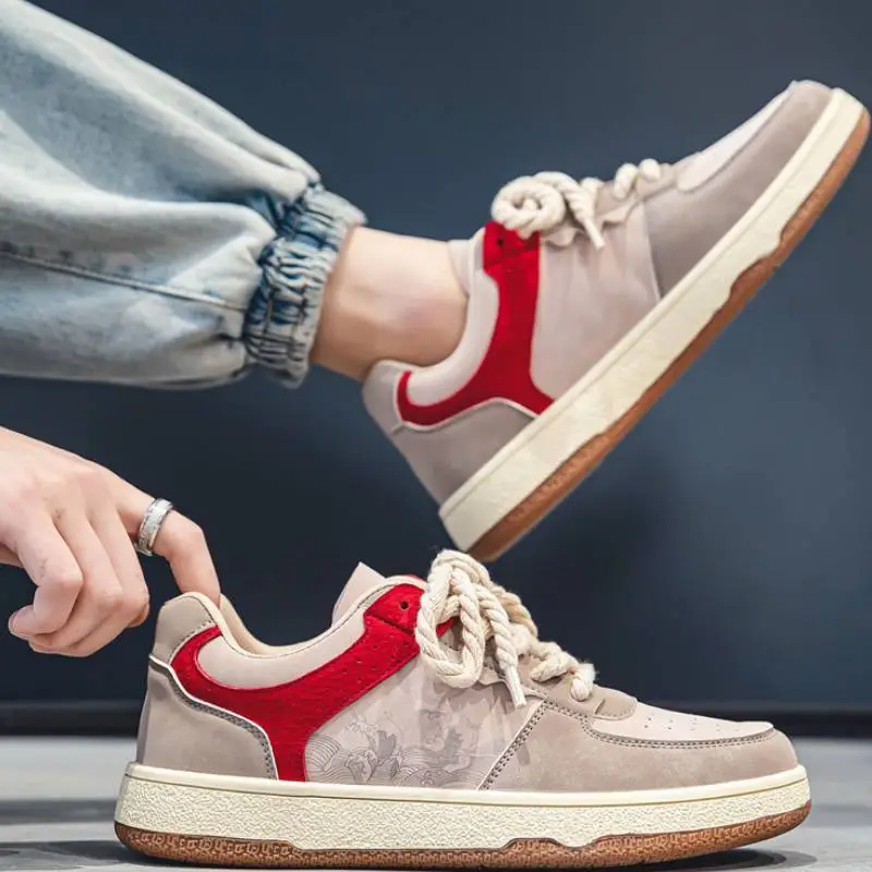 Retro Casual Color Matching Printing Sneaker-7