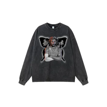 Digital Direct Injection Figure Printed Loose T shirt