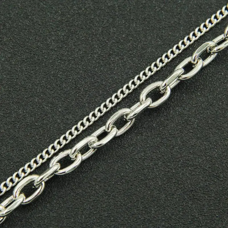 Multi Layer Metal Punk Pants Chain-3