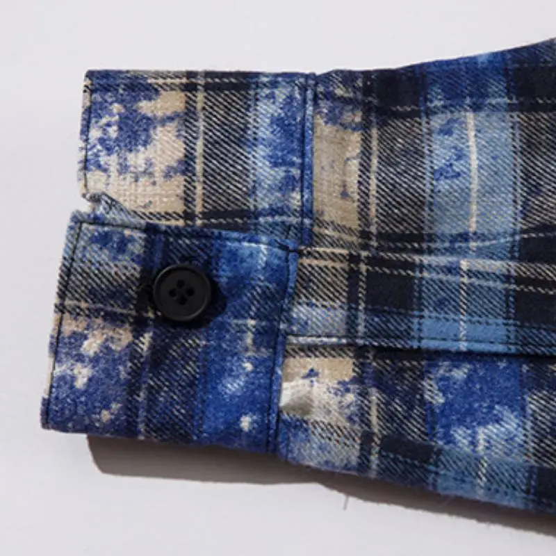 High Street Plaid Contrast Logo Cardigan Neutral Jacket-4