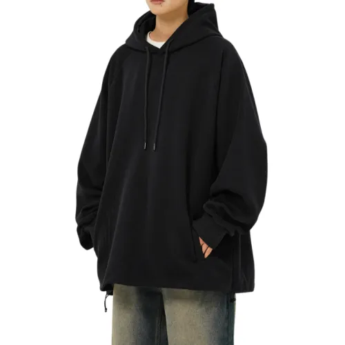 Solid Color Pullover Hooded Sweater