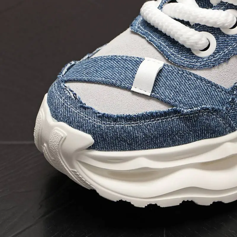 Soft Bottom Contrast Color Casual Shoes-6