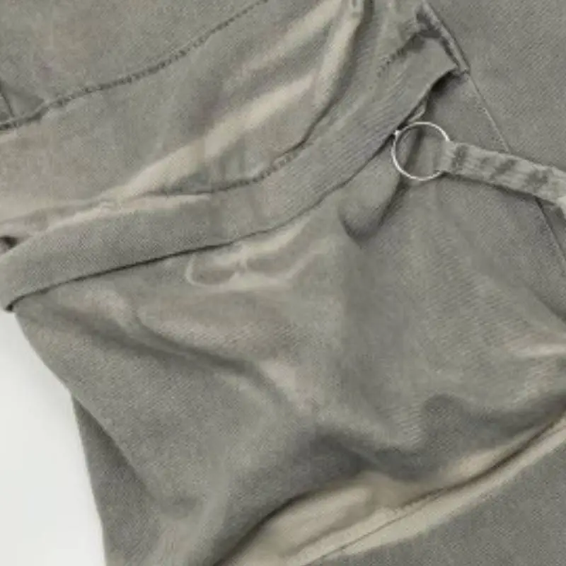 Lace Up Casual Multi Pocket Pants-2