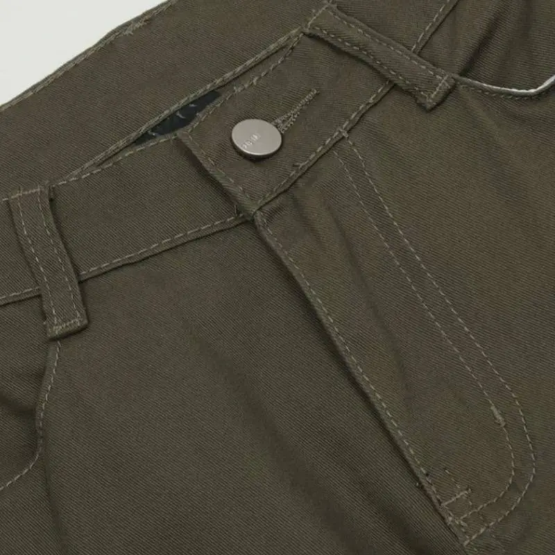 Retro Loose Straight Pants-5
