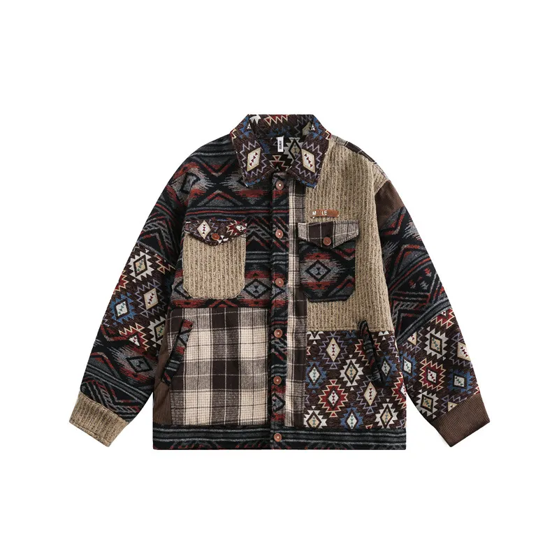 New Arrival Vintage Stitching Ethnic Style Jacket-0