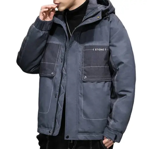 Thickened and Warm Denim Hooded Jacket