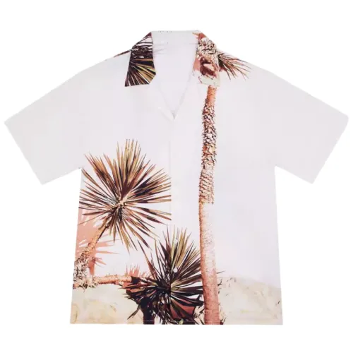 Hawaii Scenery Printing Casual Beach T-Shirt