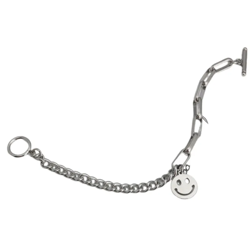 Geometric Smiley Face Bracelet-3