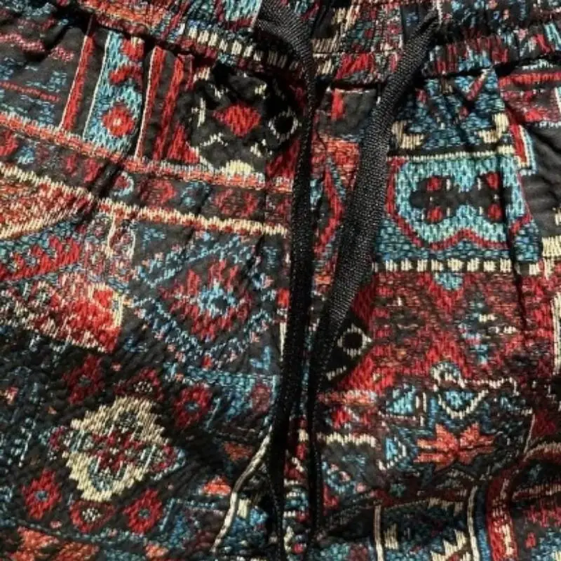 Retro Printing Trend Beach Pants-5