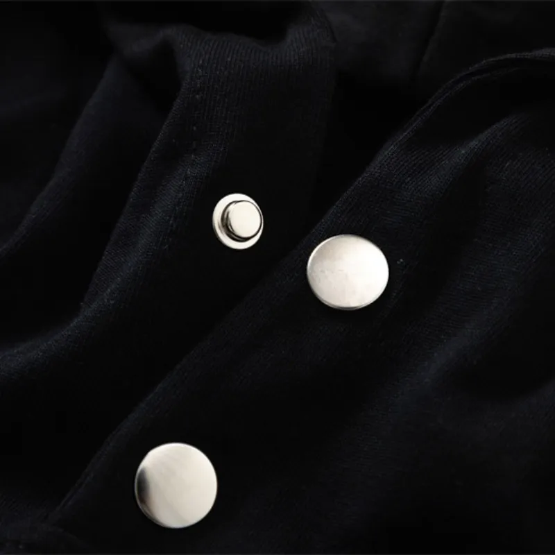 Trend Splicing Printing Hooded Undershirt-5